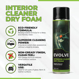 Interior Cleaner Dry Foam 500ml | Deep Cleans Seats, Upholstery, Roof & Panels | Quick Drying, Stain Removal