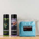 Interior Kit – Includes Dry Foam Cleaner, Shine at All & Microfiber Cloth 400gsm Corduroy | Complete Detailing Set