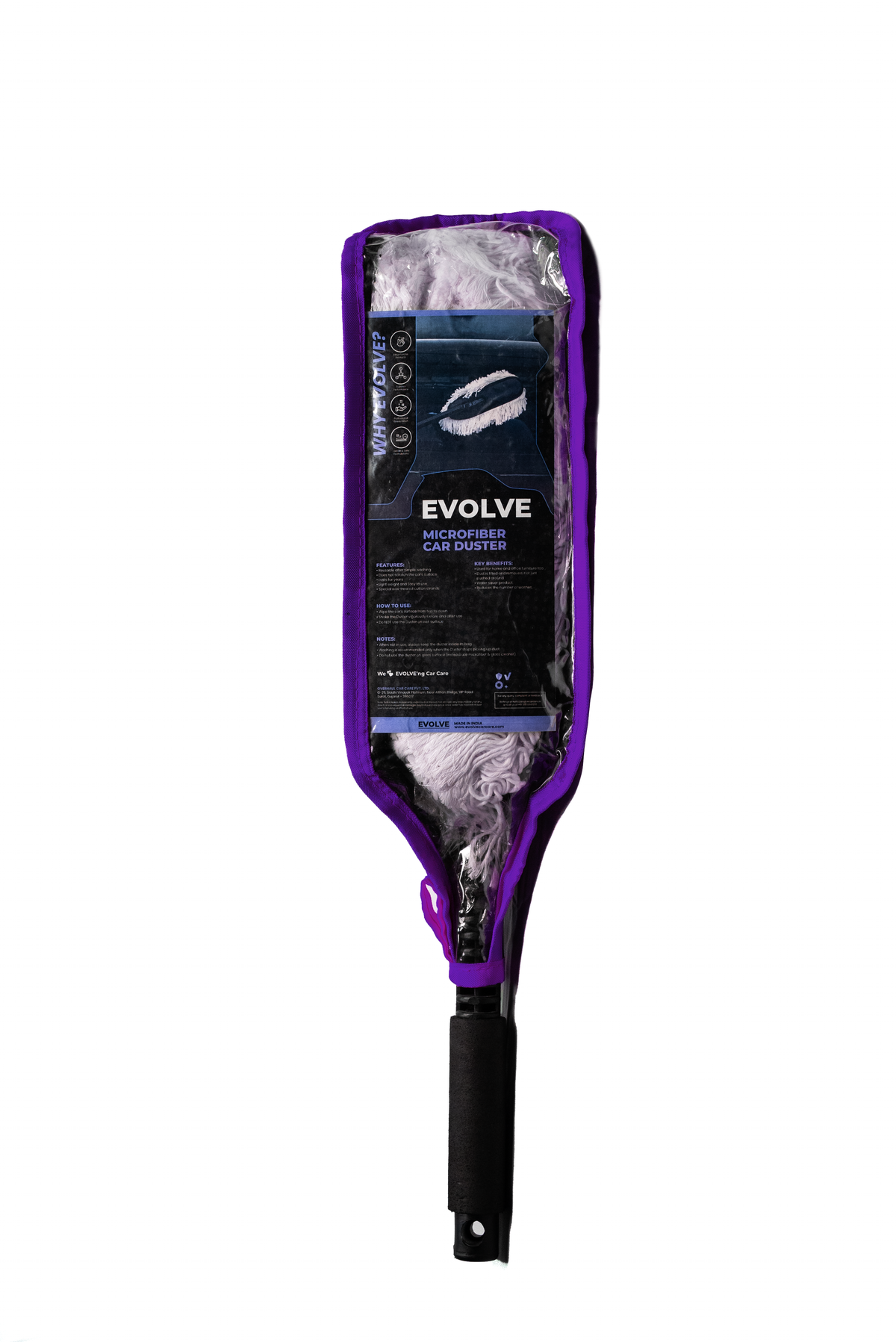 Microfiber Car Duster | Soft, Scratch-Free & Reusable | Instantly Removes Dust – Interior & Exterior Use